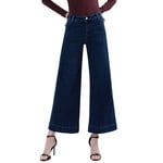 Flying Monkey F5923 Unassuming High Rise Wide Leg Jean