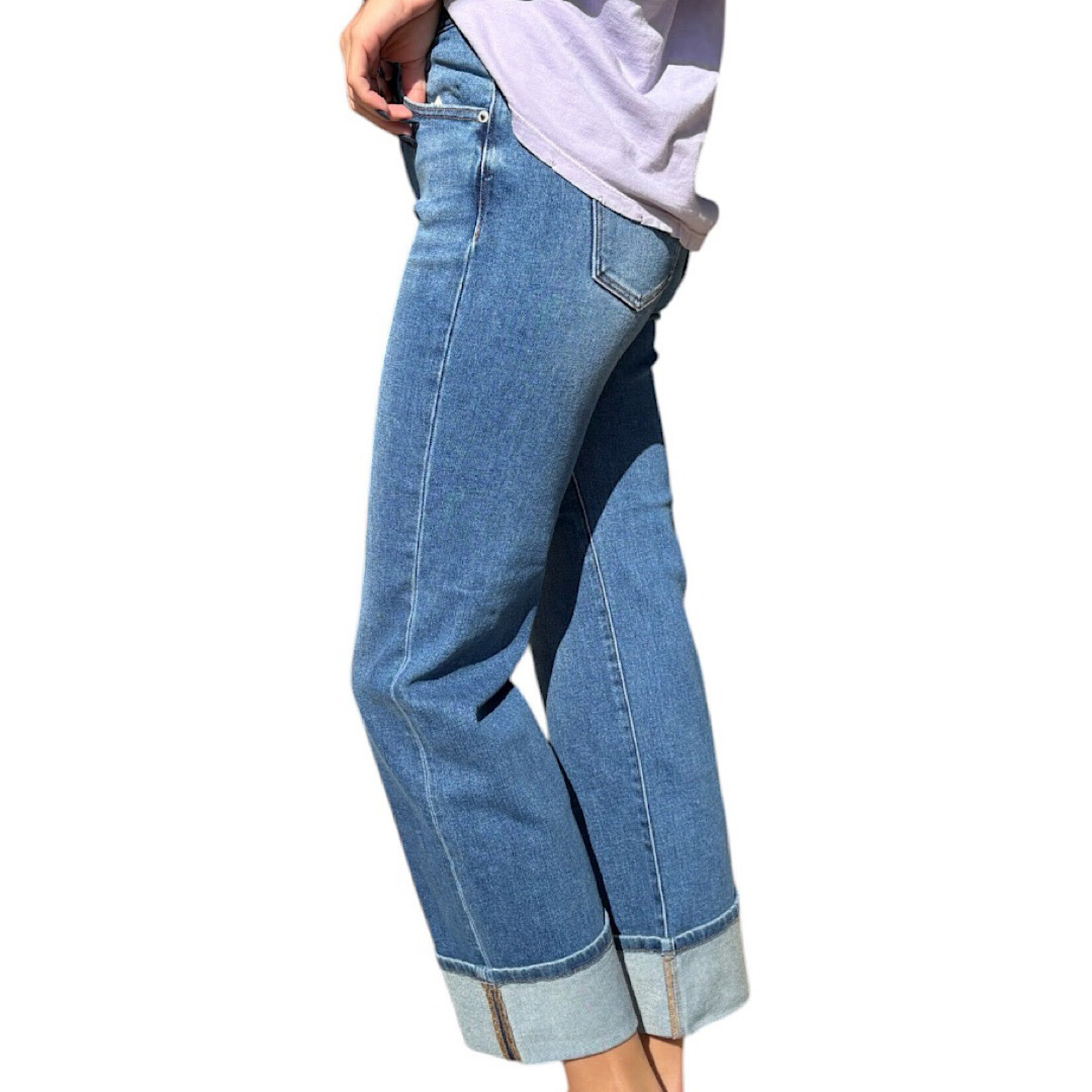 J21 JVP1002 High Rise Loose Straight Jeans