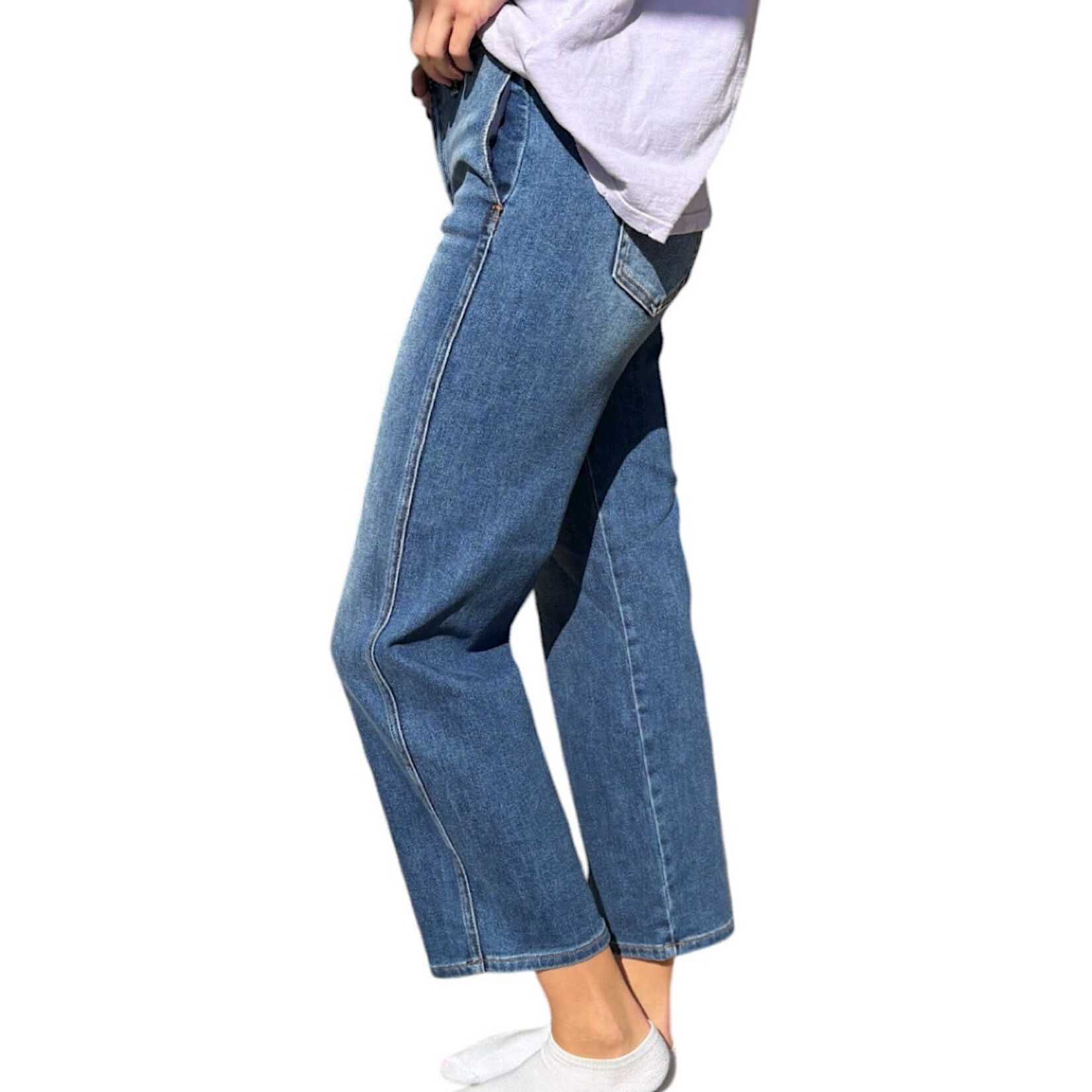 J21 JVP1023 High rise Ankle Straight Jeans