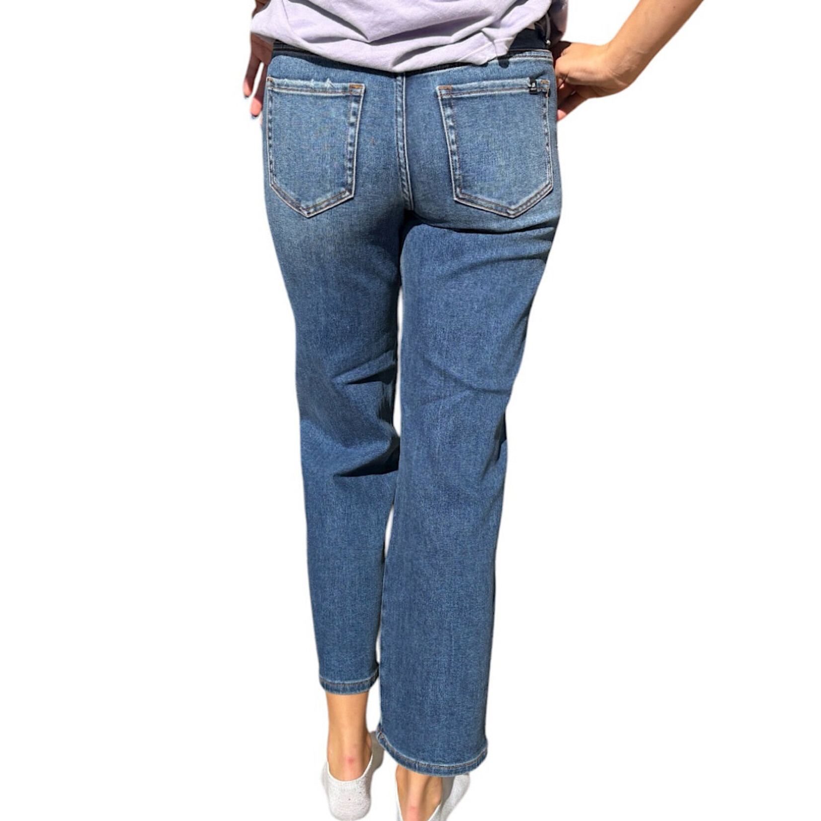 J21 JVP1023 High rise Ankle Straight Jeans
