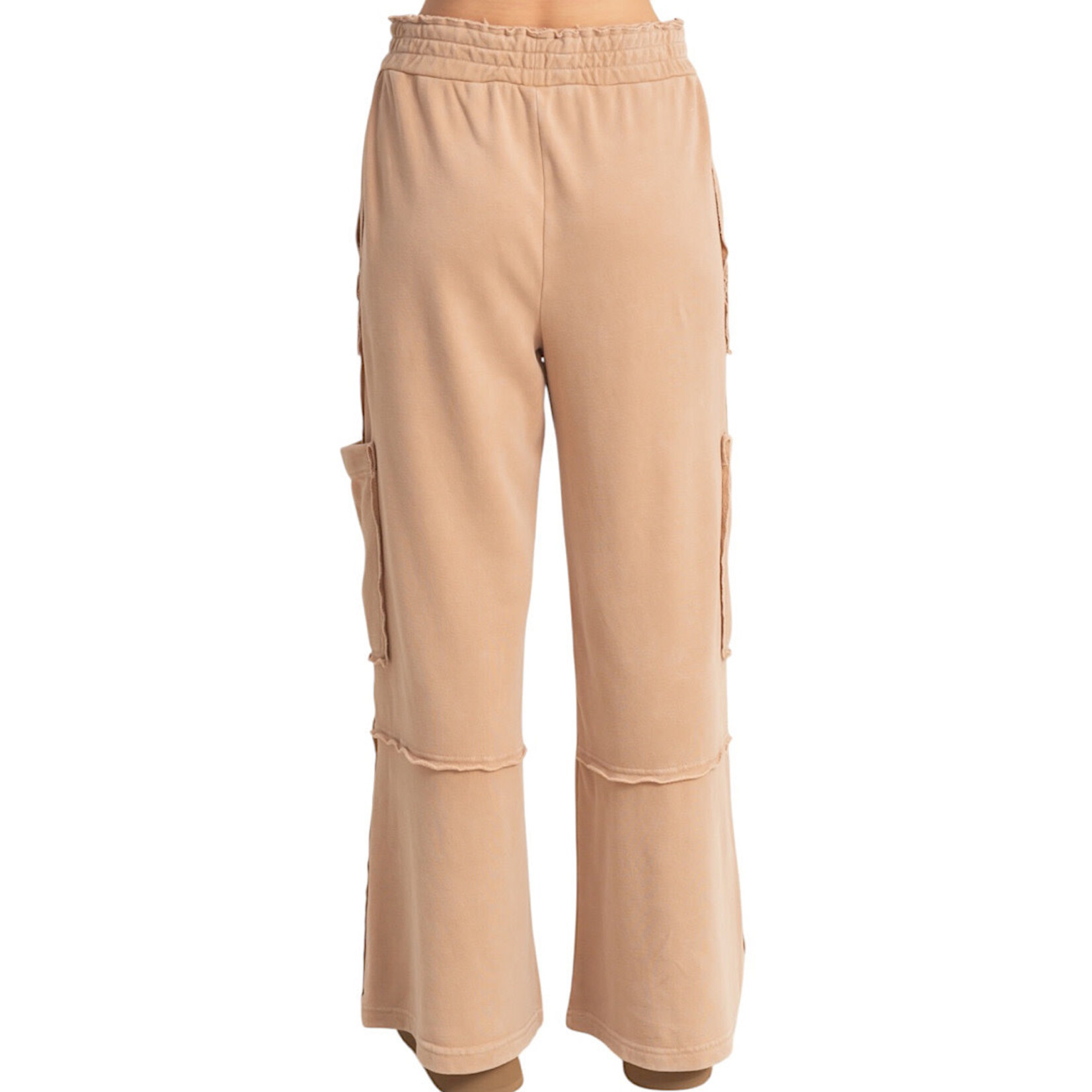 Dark Taupe Oversized Utility Sweatpants