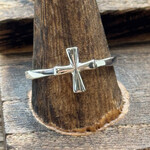 Sterling Silver Solid Cross Ring