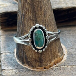 Sterling Silver  Oval Shape Turquoise Stone Ring