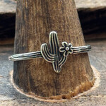 Sterling Silver Cactus Flower Ring