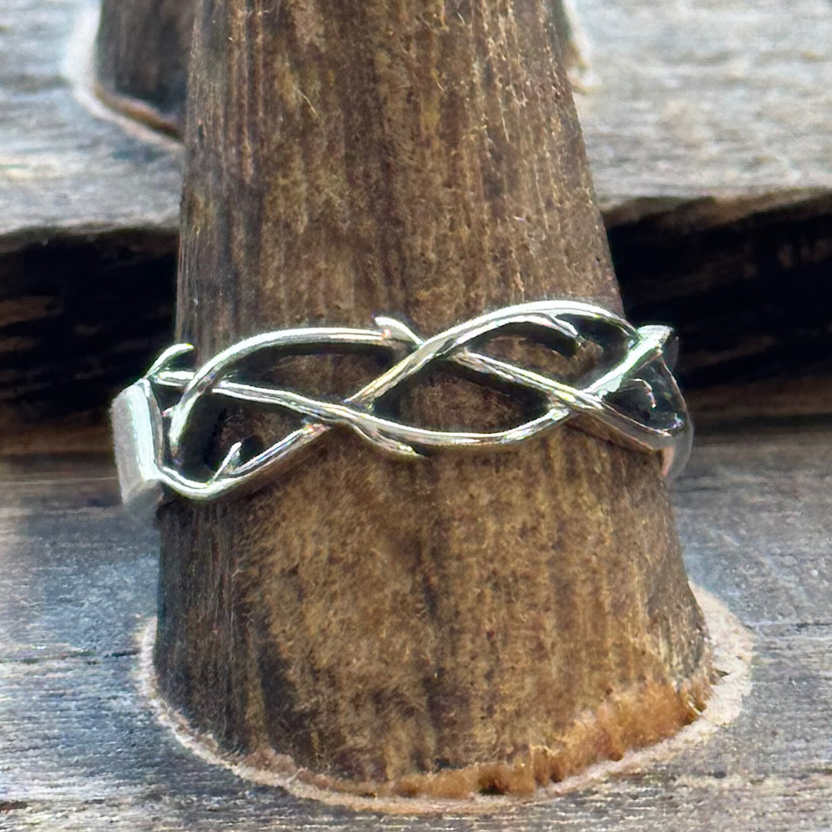 Sterling Silver Crown of Thorns Ring