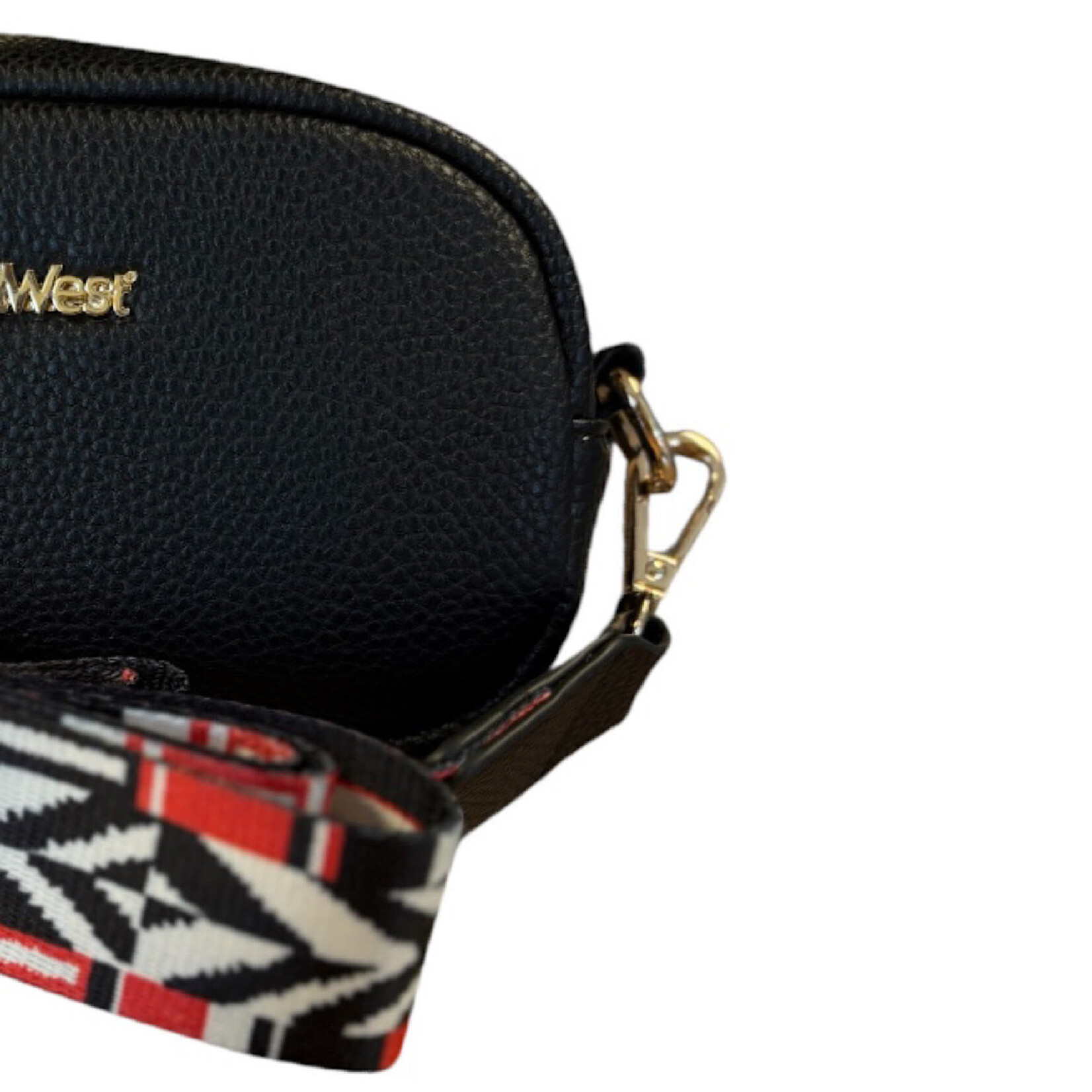 Montana West Black Textured Crossbody Bag
