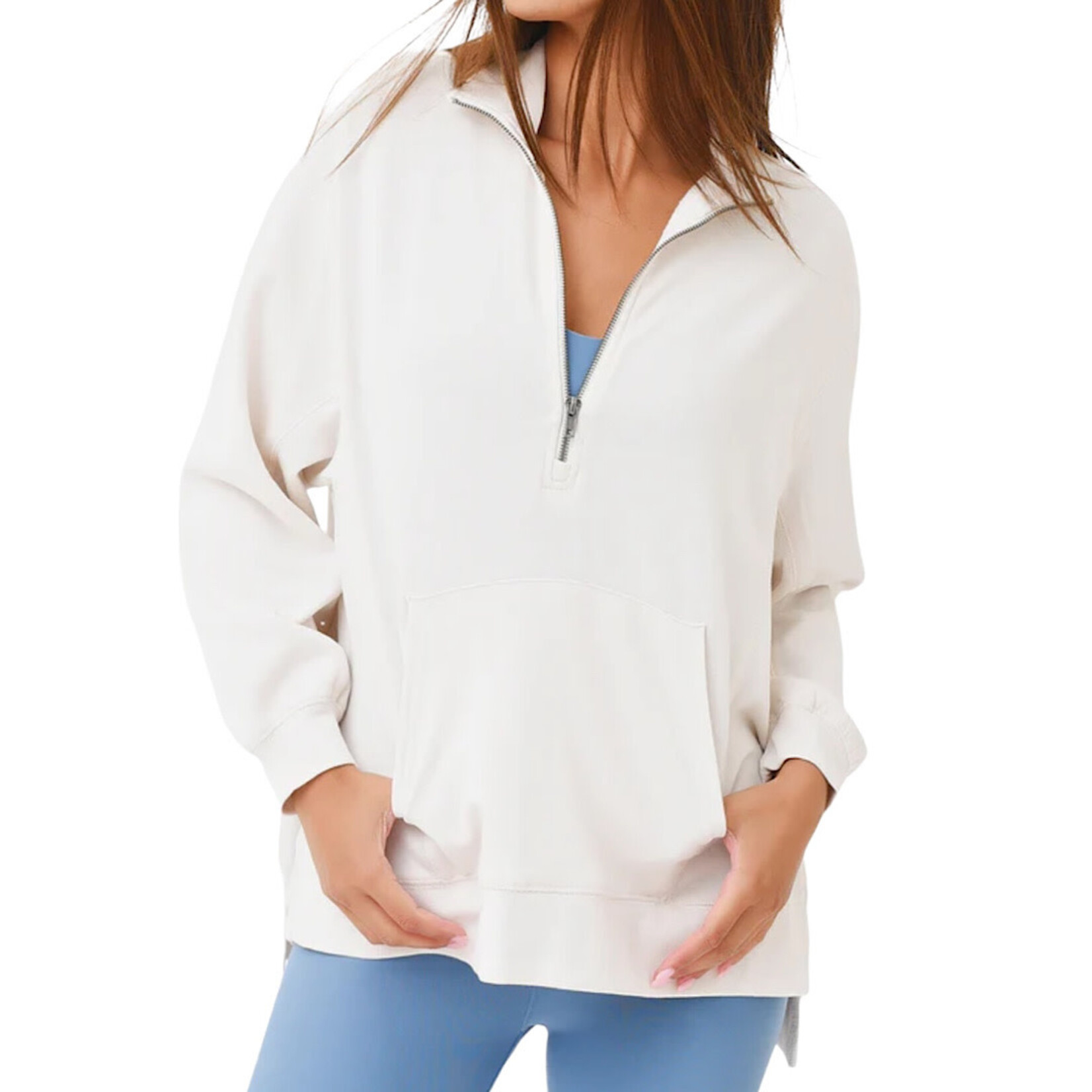 Z Supply Z Supply Utica Quarter Zip Oversized Pullover Jacket