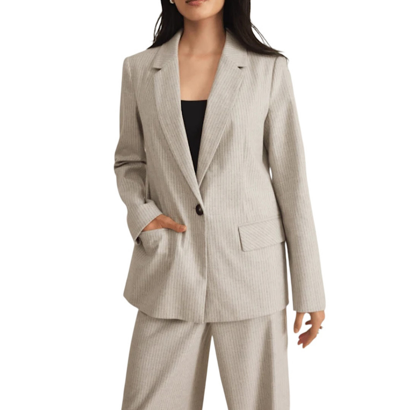 Z Supply Z Supply Monroe Pinstripe Blazer Sea Salt XS