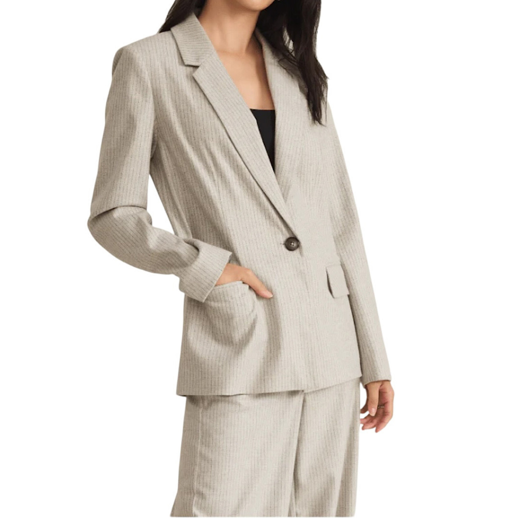 Z Supply Z Supply Monroe Pinstripe Blazer Sea Salt XS