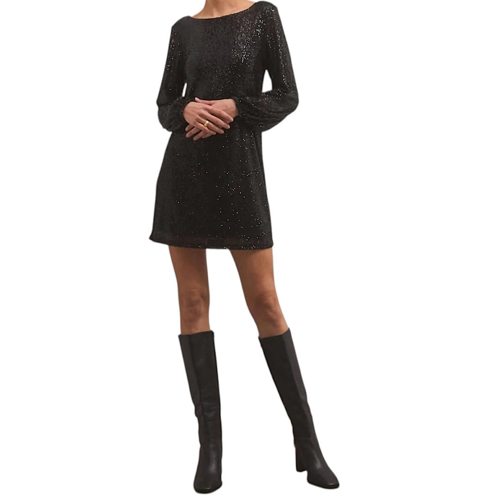 Z Supply Z Supply Andromeda Sequin Dress Black XS