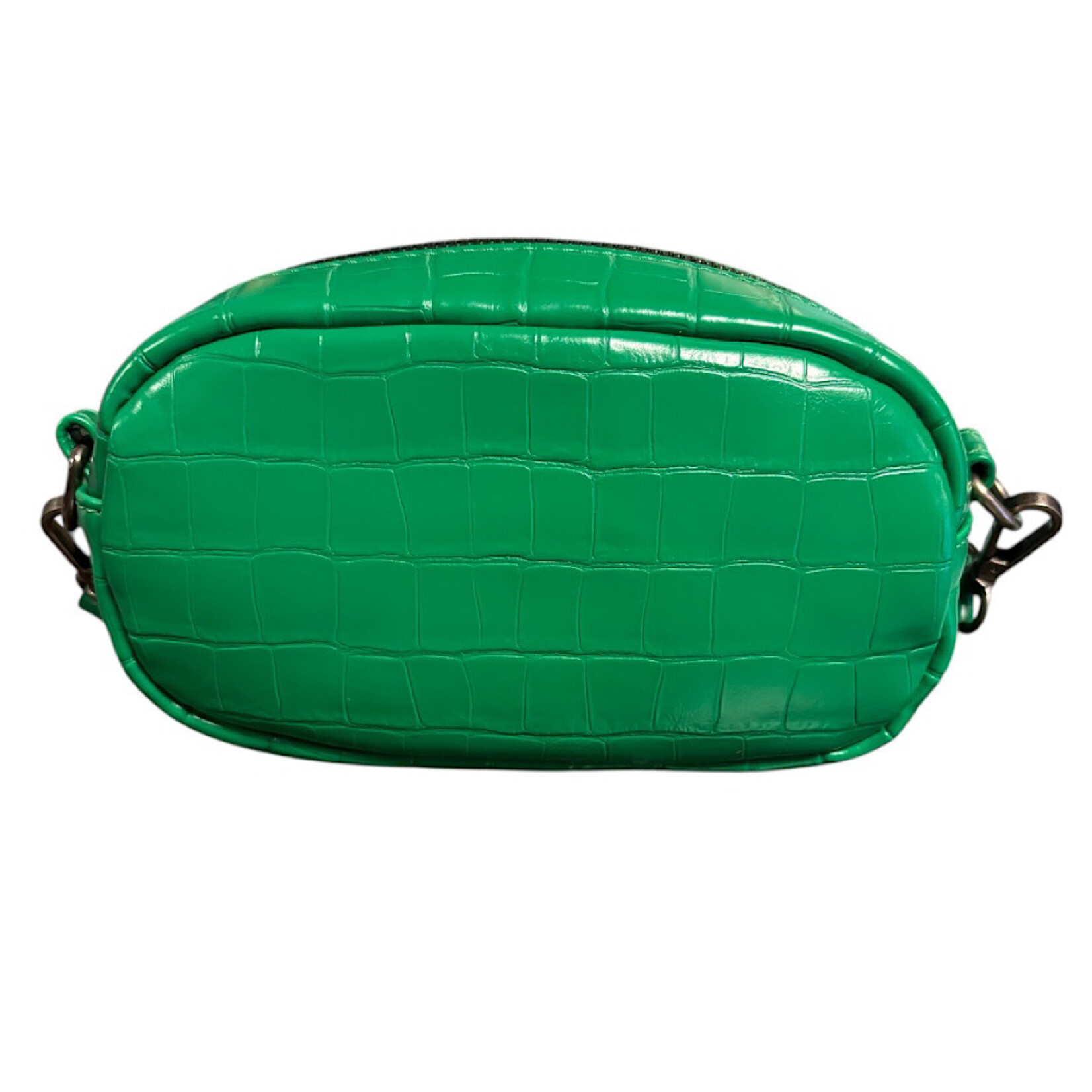 Montana West Kelly Green Crocodile Print Crossbody Bag