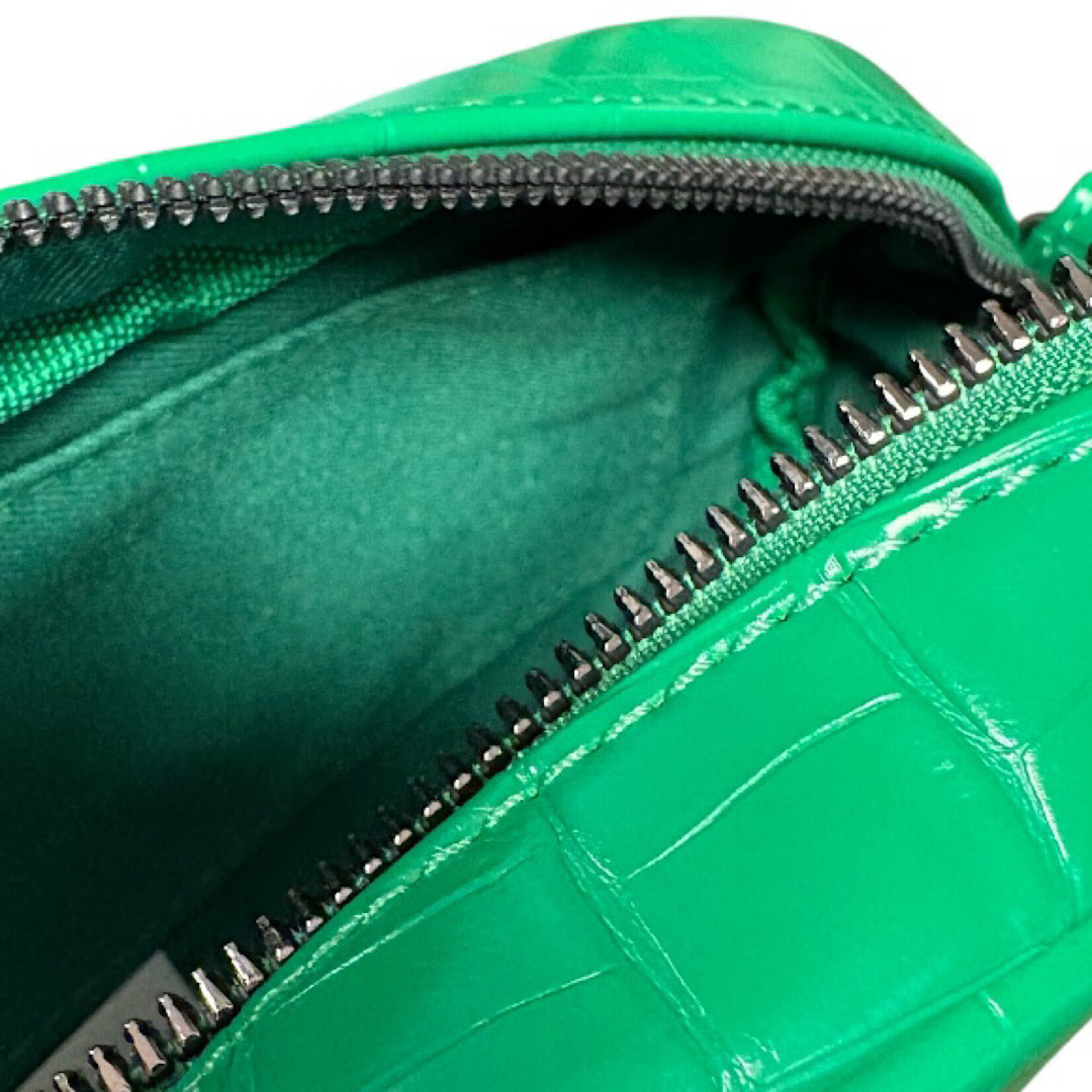 Montana West Kelly Green Crocodile Print Crossbody Bag