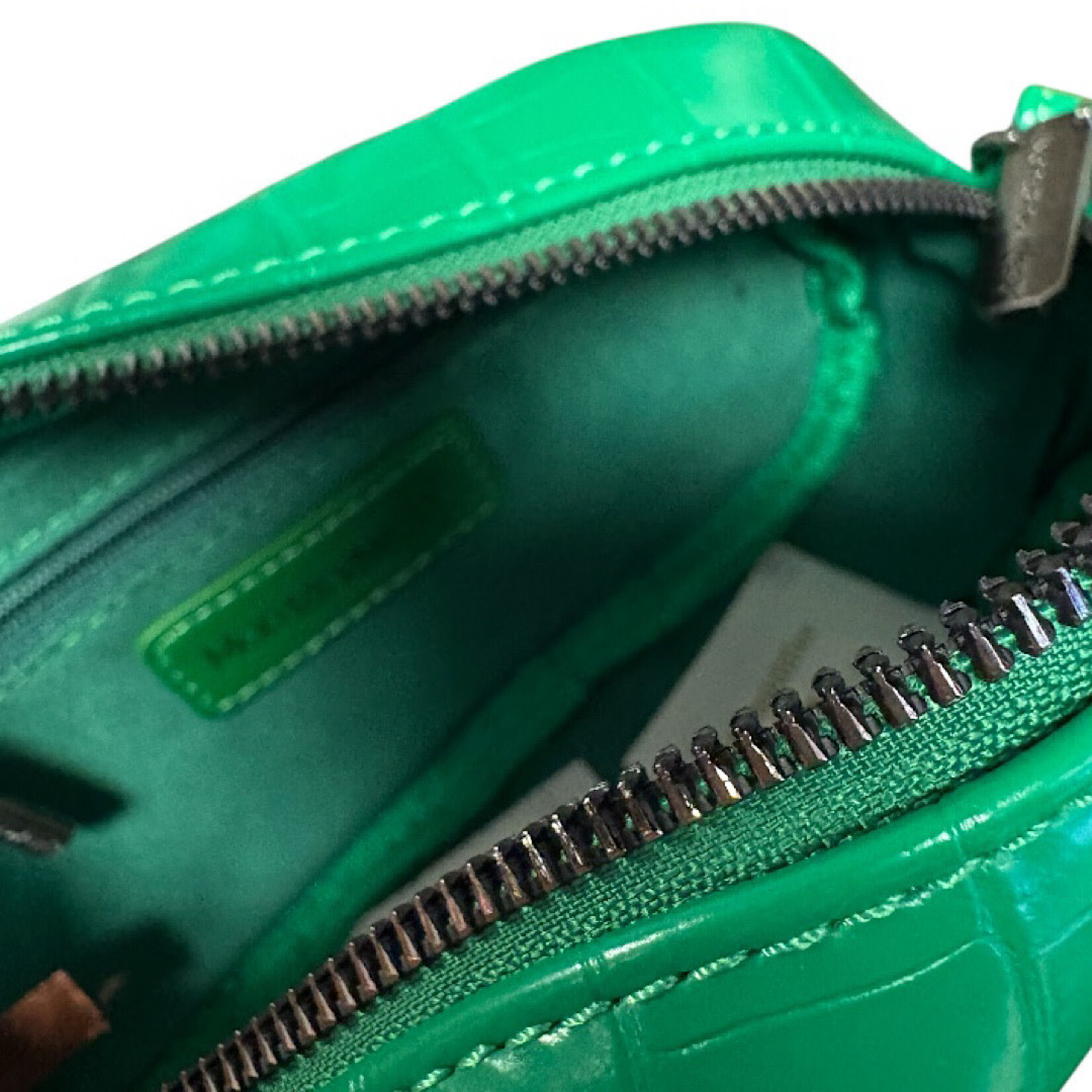 Montana West Kelly Green Crocodile Print Crossbody Bag