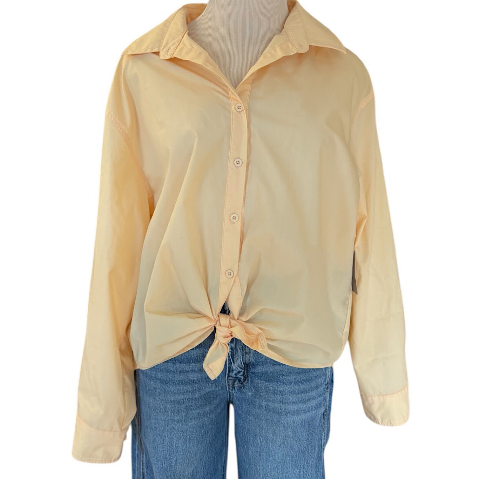 Emory Park Yellow Button Up Shirt Size M-RF