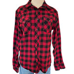 Wrangler Buffalo Plaid Pearl Snap Flannel Size M-RF
