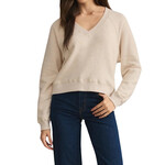 Z Supply Z Supply Avenue V-neck Sweatshirt Light Oatmeal Heather