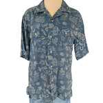 Wrangler Short Sleeve Pearl Snap Rodeo Button Up Size Small-RF