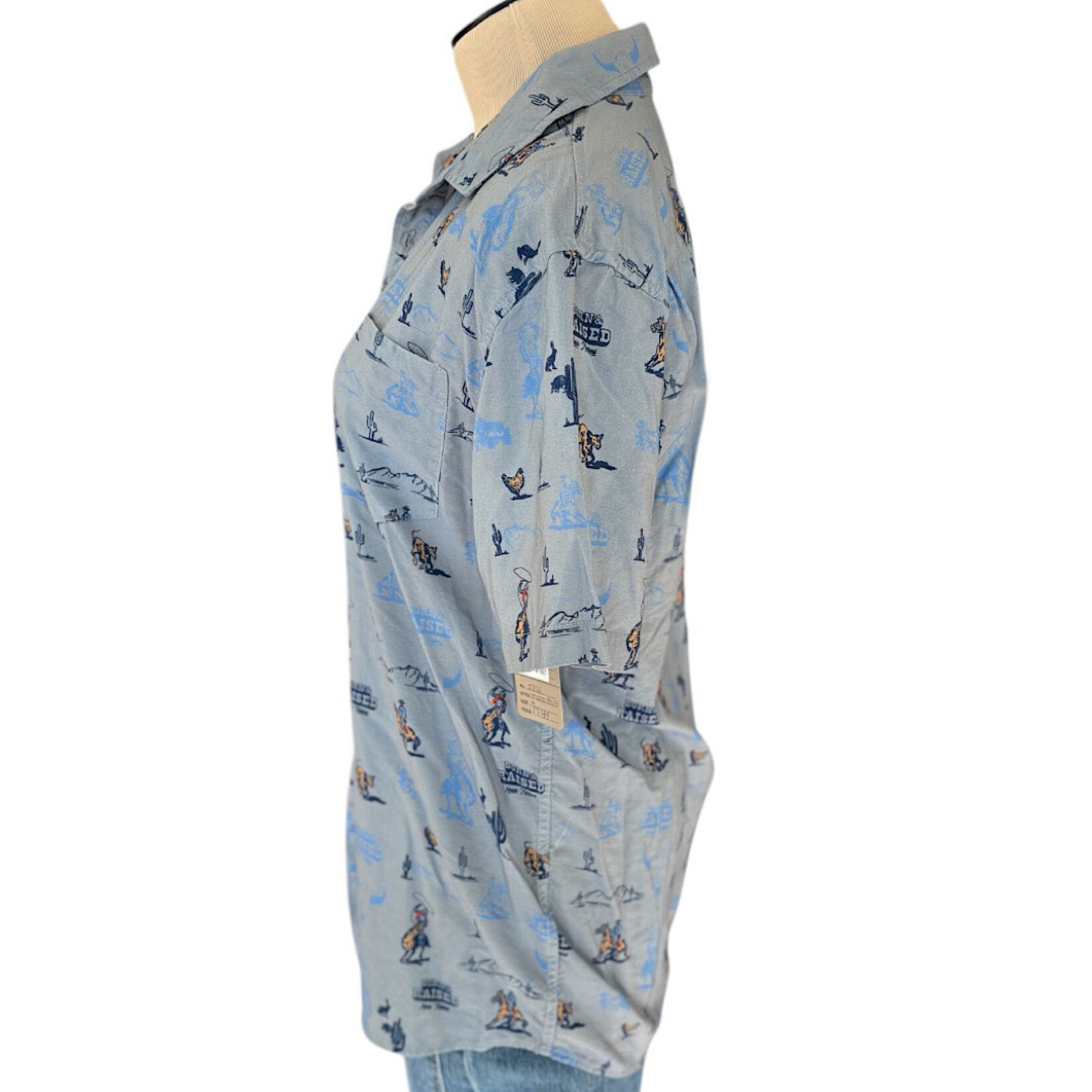 Born & Raised Born & Raised Music Festival Rodeo Button Up Shirt Size M-RF