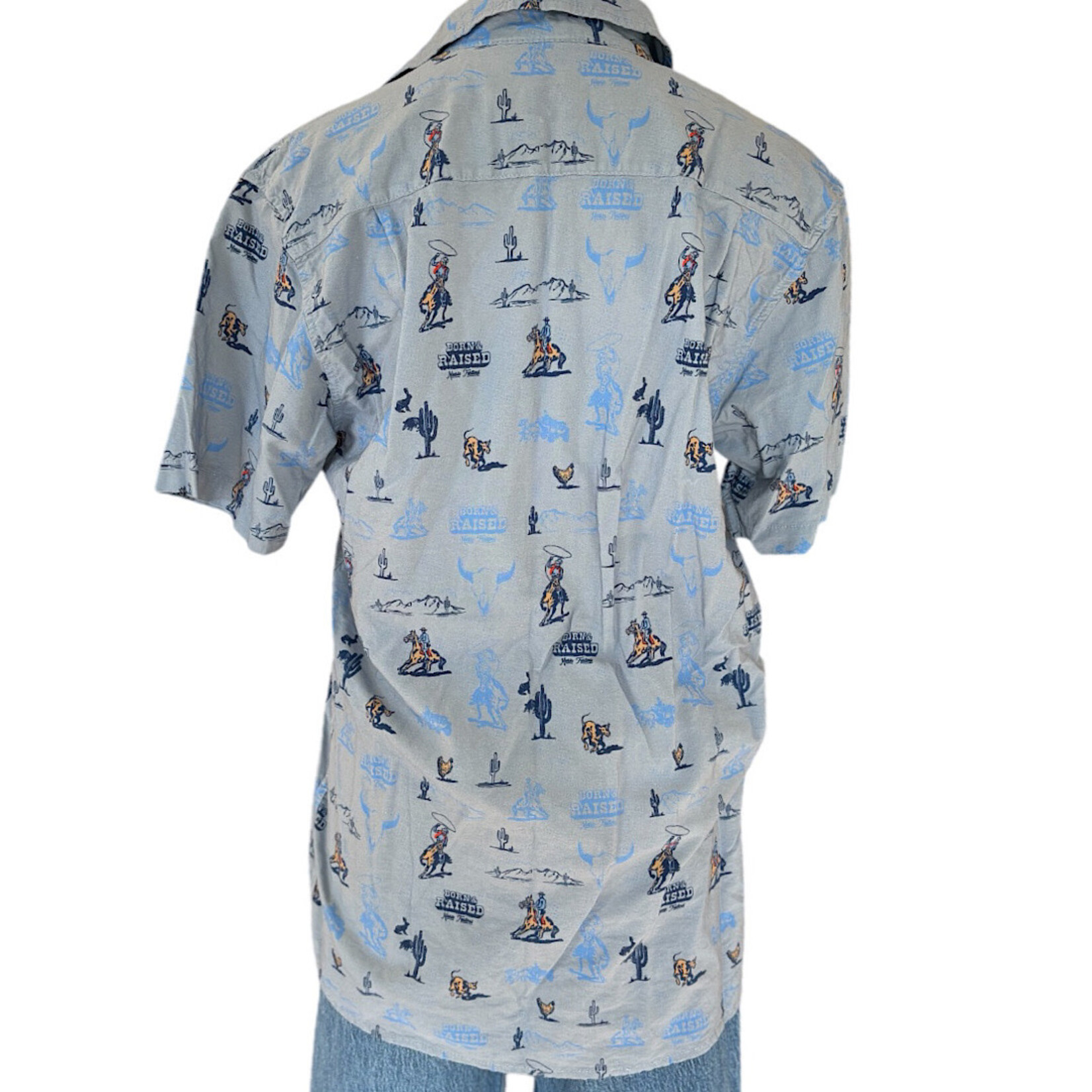 Born & Raised Born & Raised Music Festival Rodeo Button Up Shirt Size M-RF