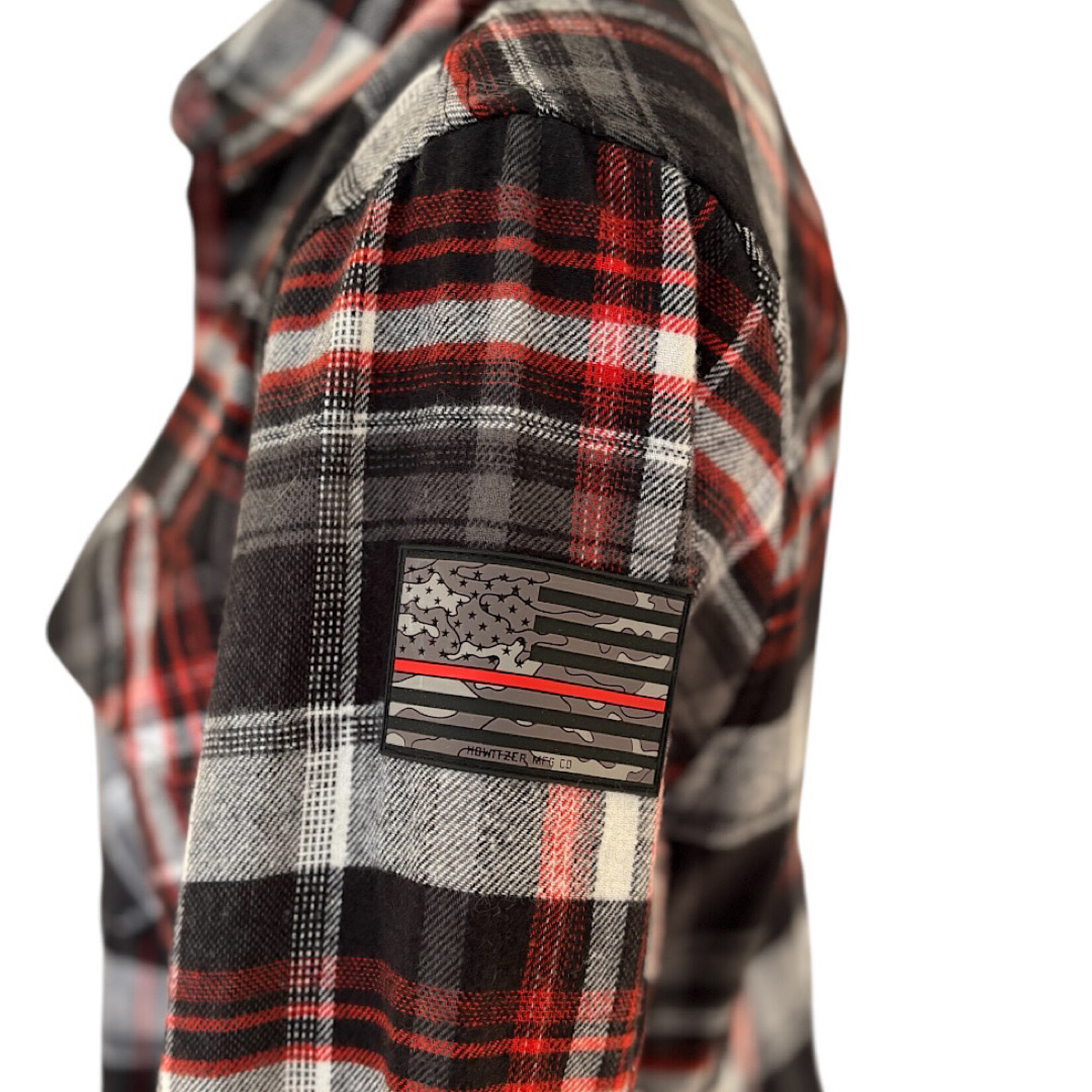 Howitzer Men's Red/Black Plaid Flannel Size M-RF
