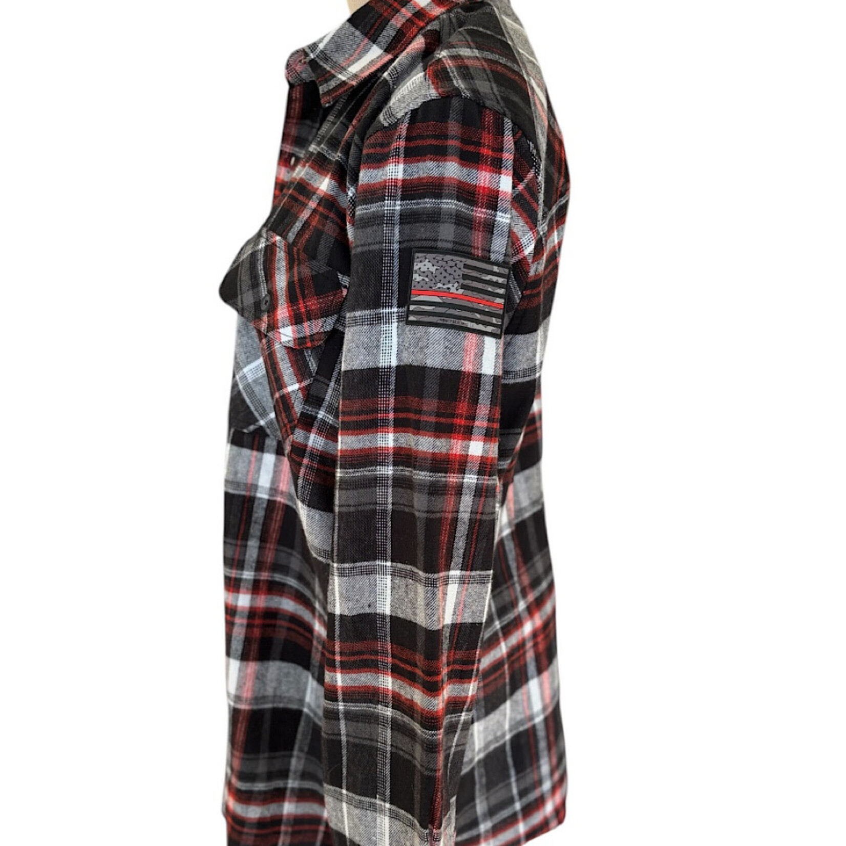 Howitzer Men's Red/Black Plaid Flannel Size M-RF