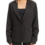 Black Single Button Blazer