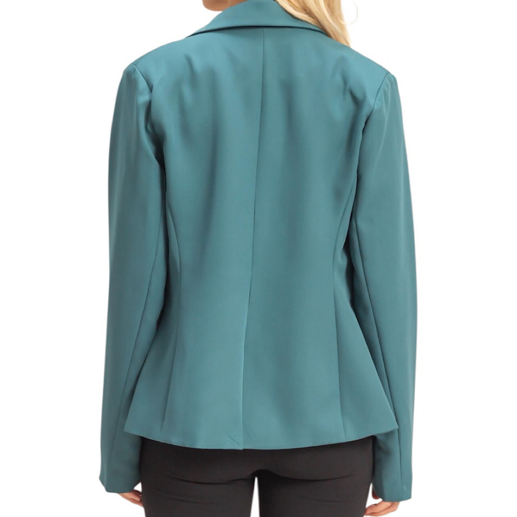 Dusty Blue Single Button Blazer