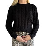 Black Cable Knit Sweater