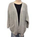 FOR THEE For Thee Light Grey Knitted Cardigan with Front Pockets Size XS-RF