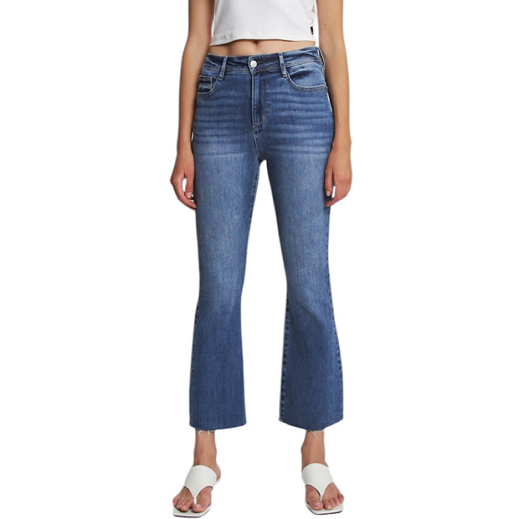 Mica Denim MICA MDP-B3744B High Rise Bootcut Ankle Jeans