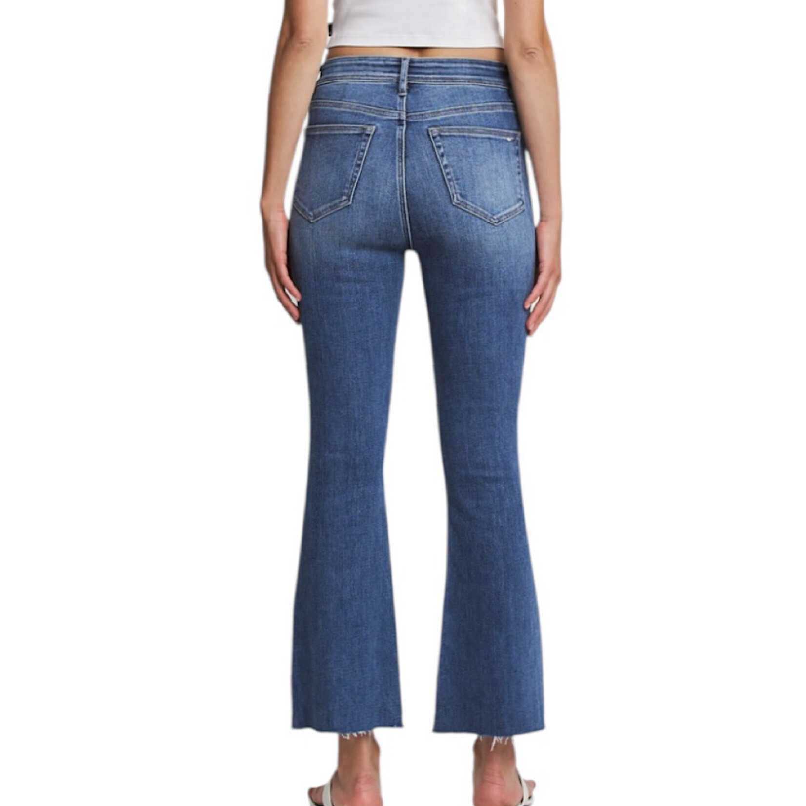 Mica Denim MICA MDP-B3744B High Rise Bootcut Ankle Jeans