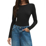 Z Supply Z Supply Second Skin Crew LS Black