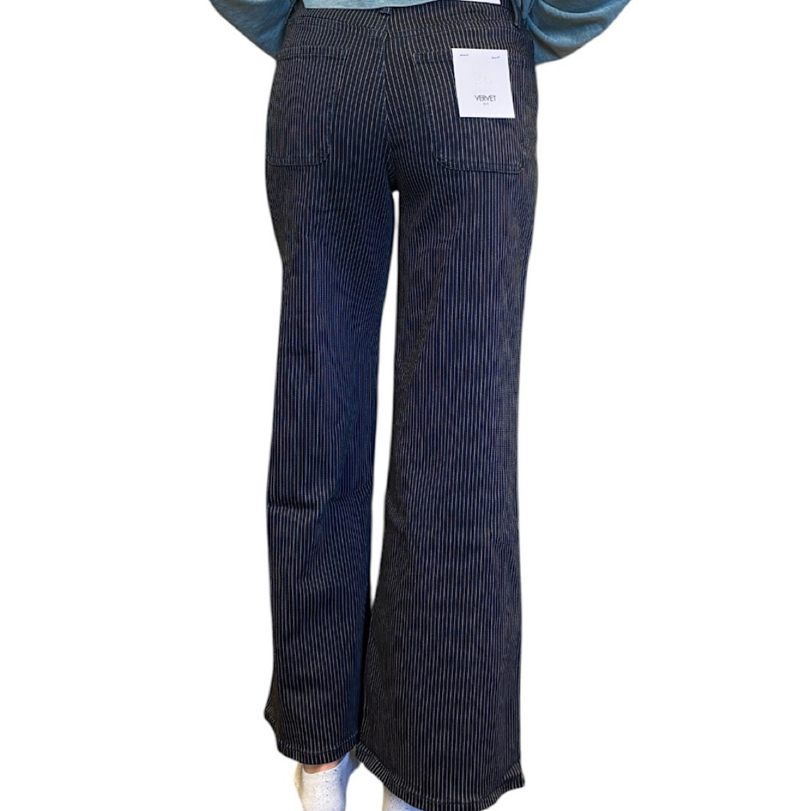 Vervet T7179 Super High Rise Extreme Stripe Wide