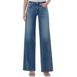 Vervet T7244 Mid Rise Panel Detail Wide Leg Jean
