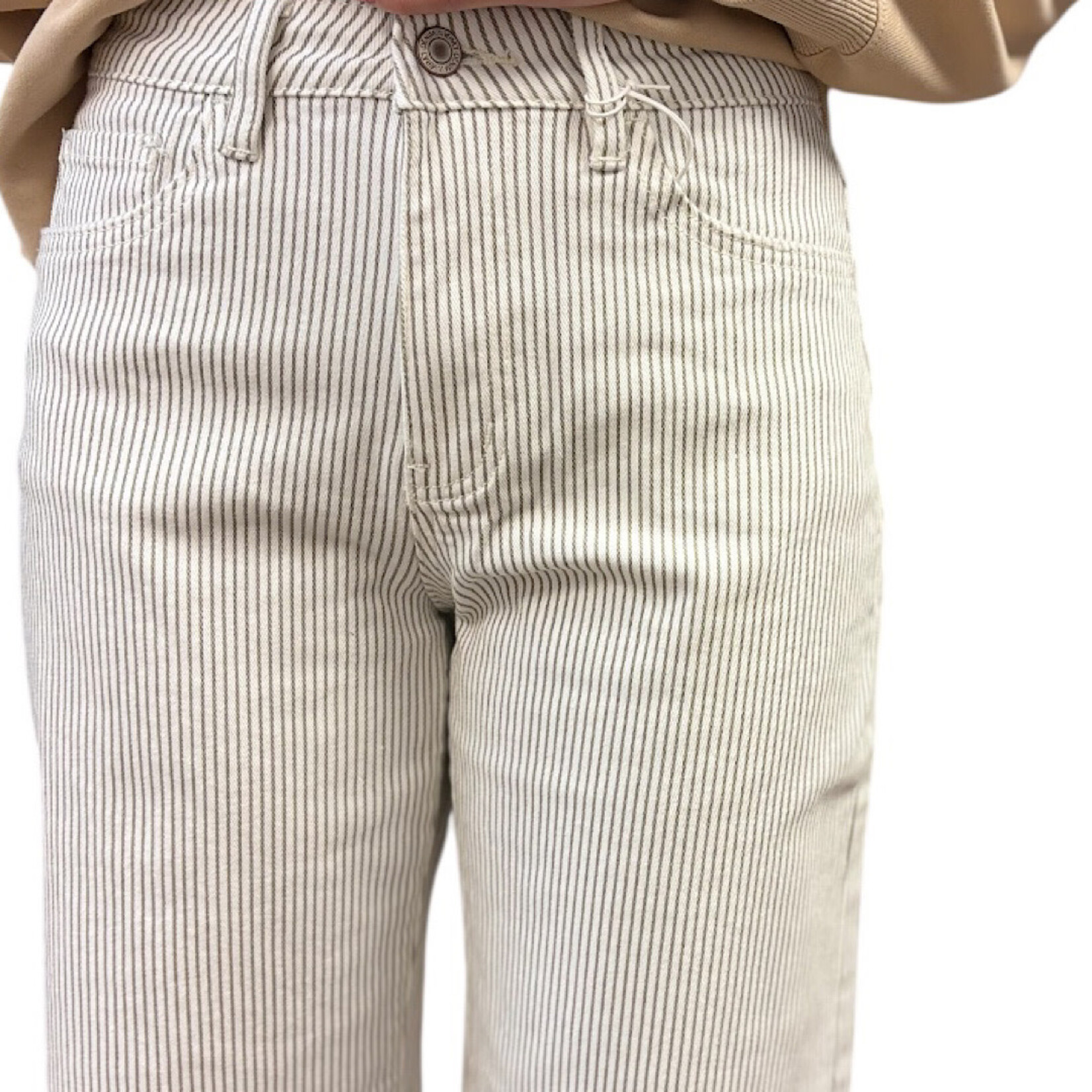 Vervet V3764STR High Rise Barrel Jeans with Dart Detail