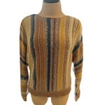 Jolt Multi Color Striped Knit Sweater Size Small-RF