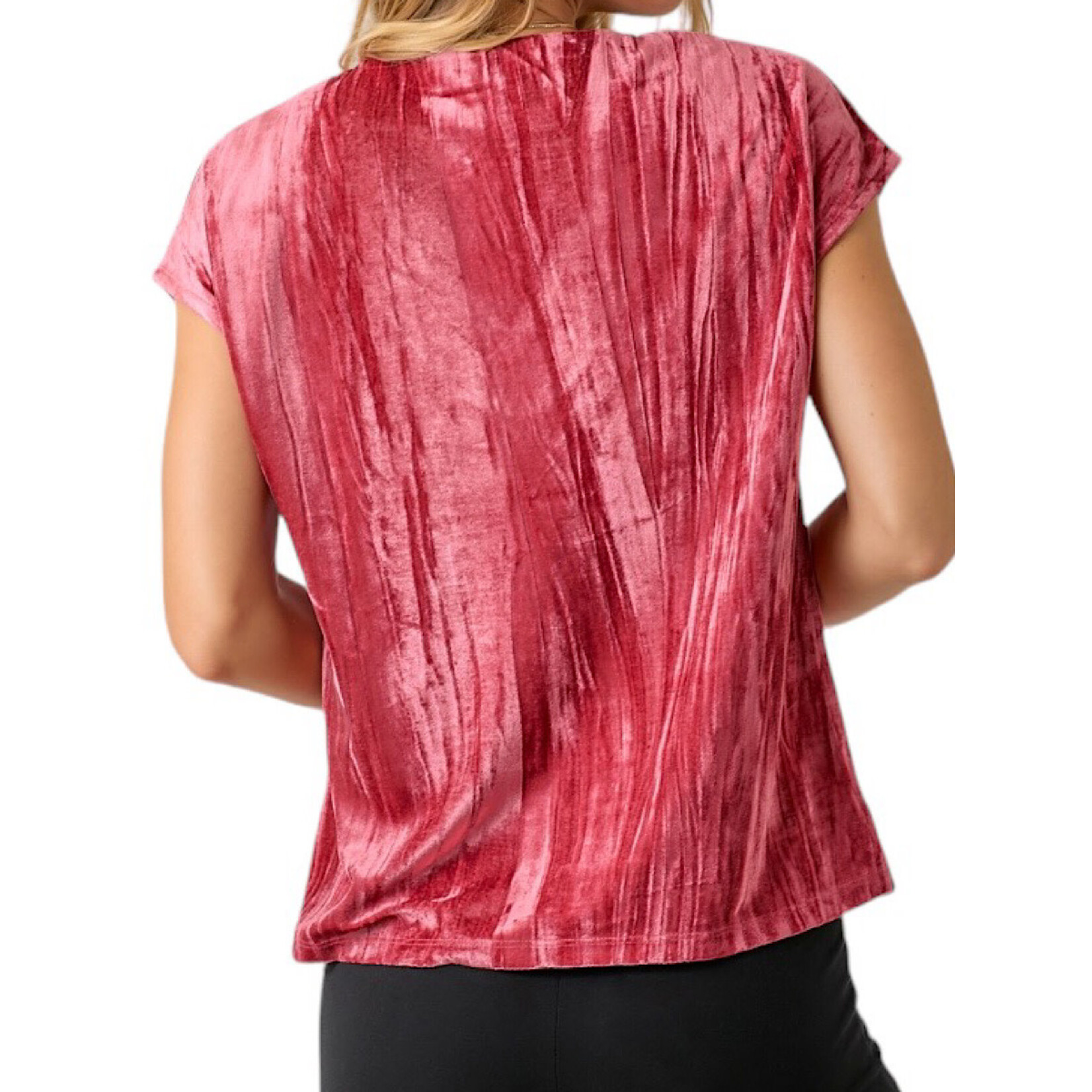 Velvet Cupro V-Neck Top