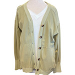 Sage Washed Button Up Cardigan