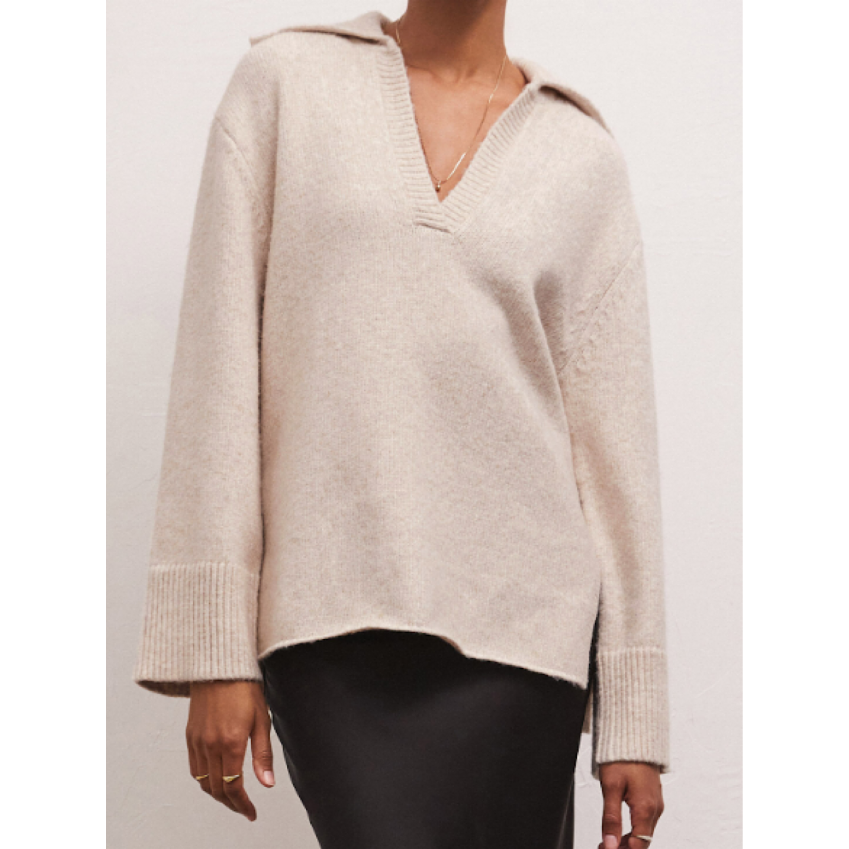 Z Supply Z Supply Ember Sweater Light Oatmeal Heather