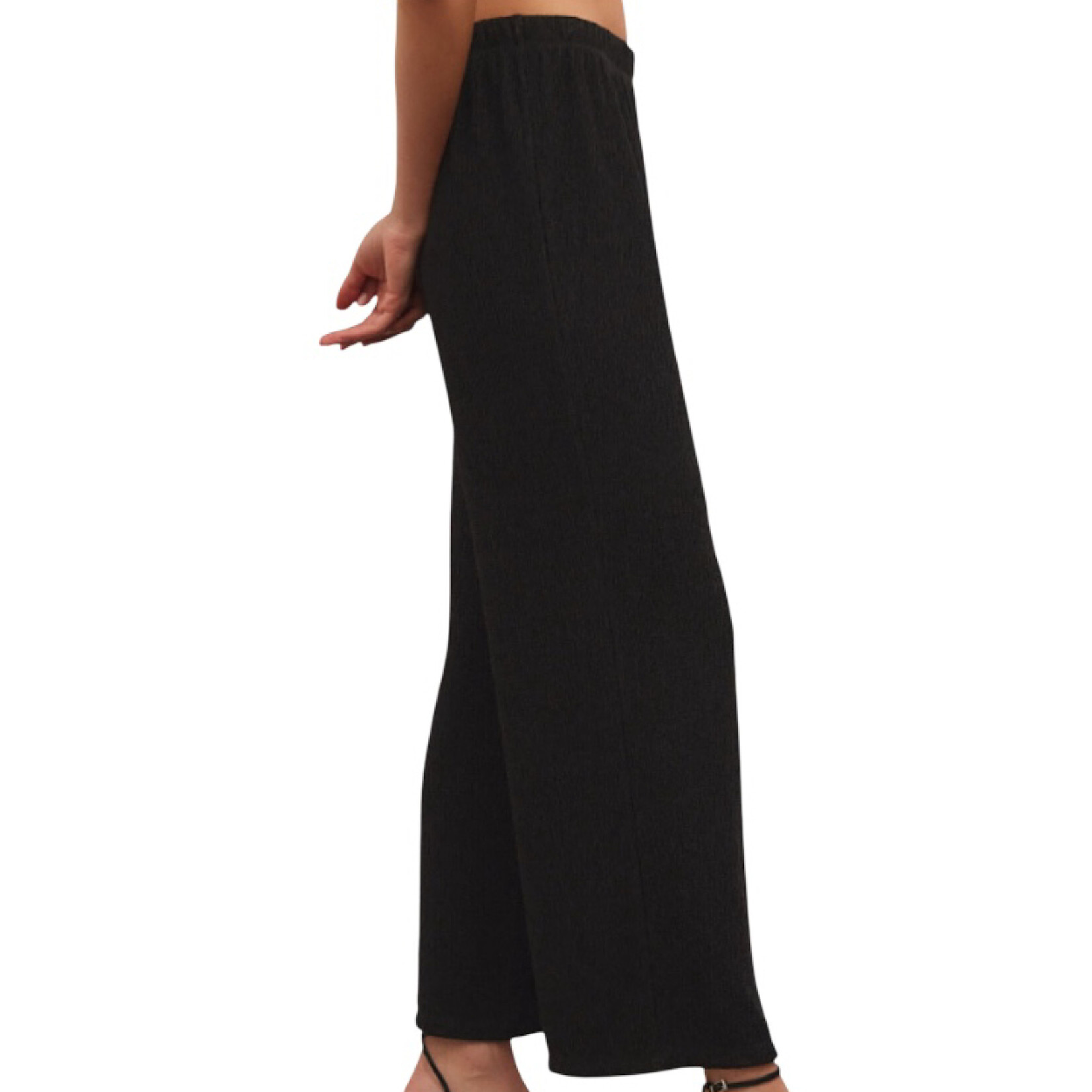 Z Supply Z Supply Cosmic Crinkle Knit Pant Black