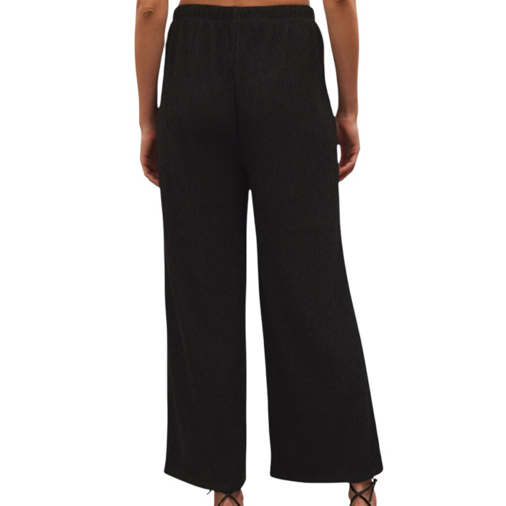 Z Supply Z Supply Cosmic Crinkle Knit Pant Black