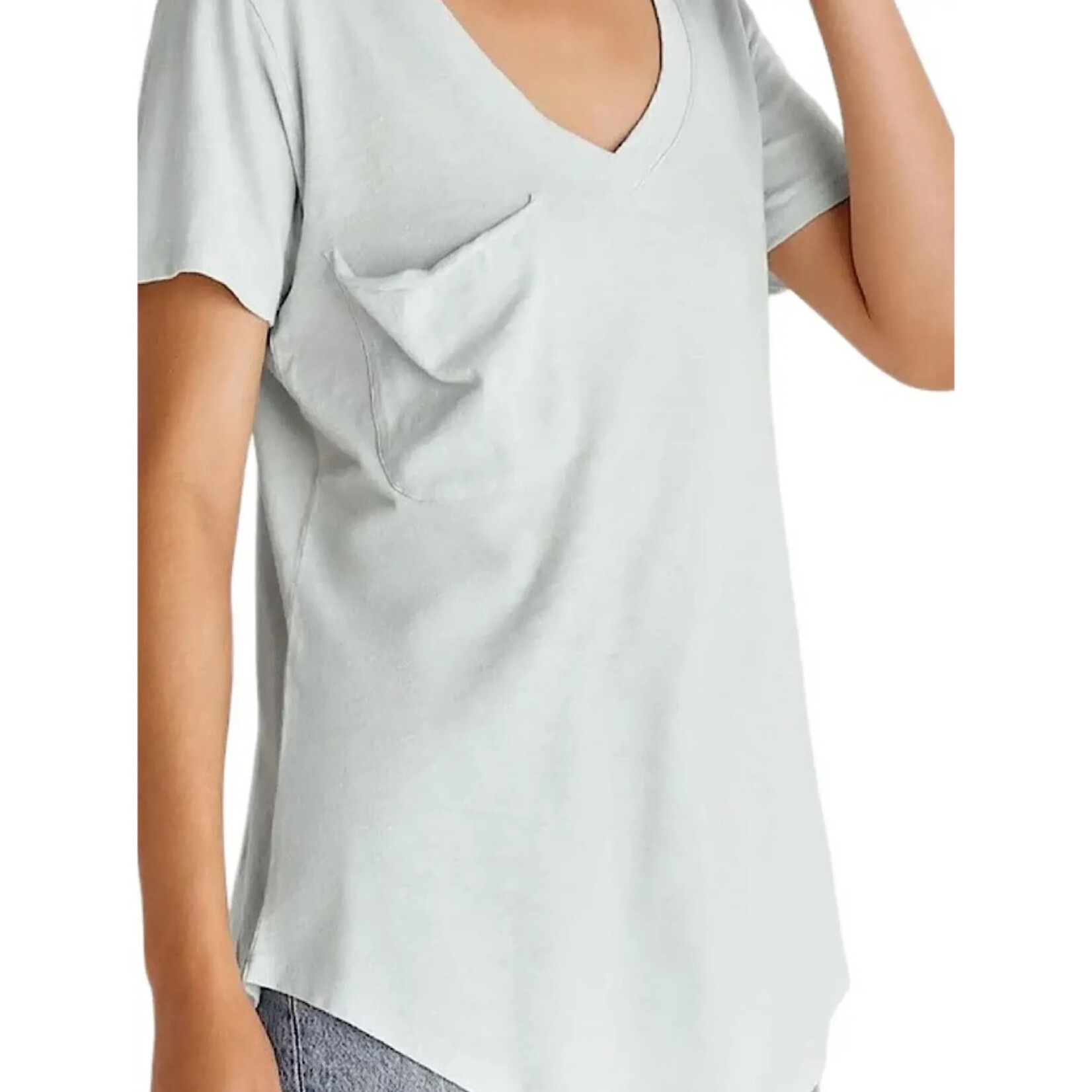 Z Supply Z Supply Cotton Slub Pocket Tee Skylight