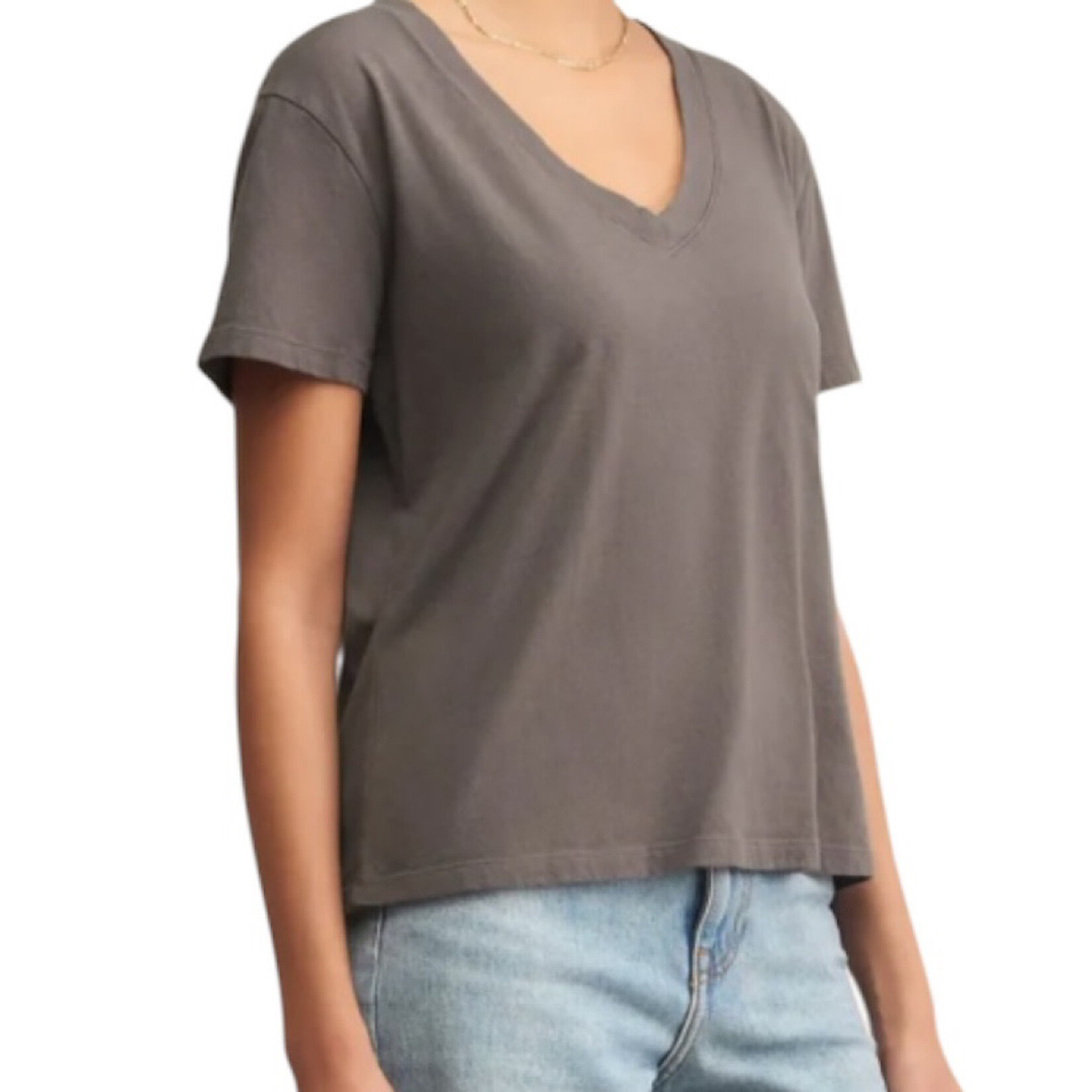 Z Supply Z Supply Weekdays V-Neck Tee Washed Grey