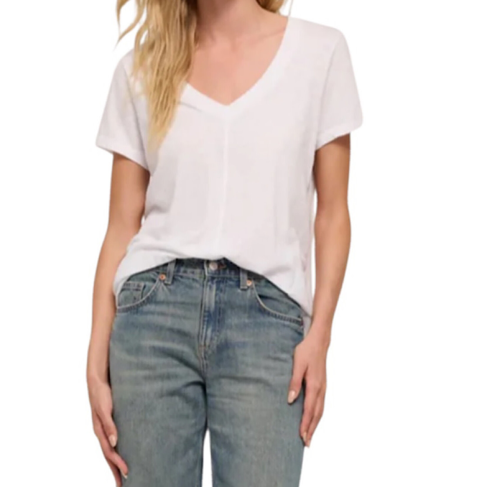 Z Supply Z Supply Asher V-Neck Tee White