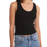 Z Supply Z Supply Essy Rib Top Black