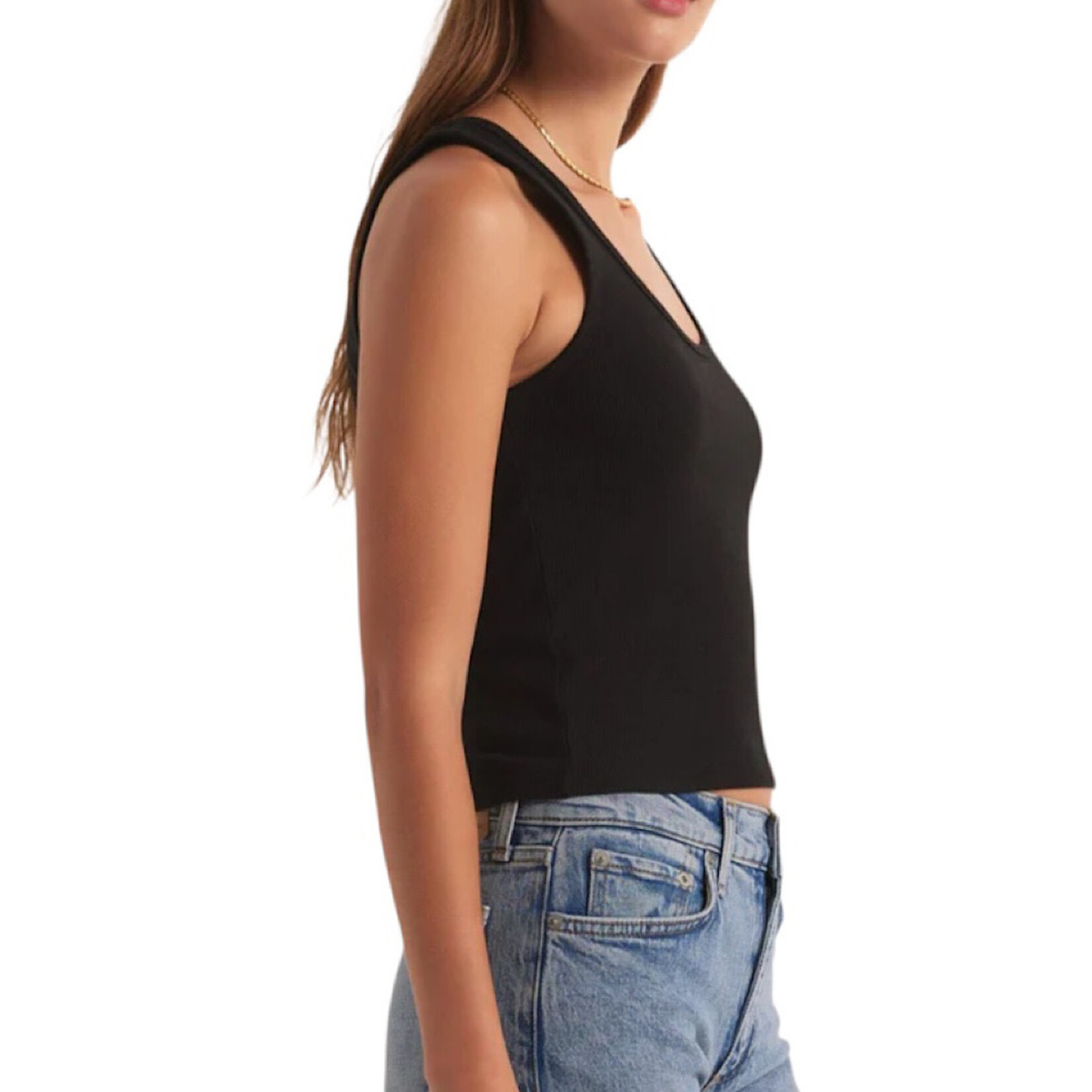 Z Supply Z Supply Essy Rib Top Black