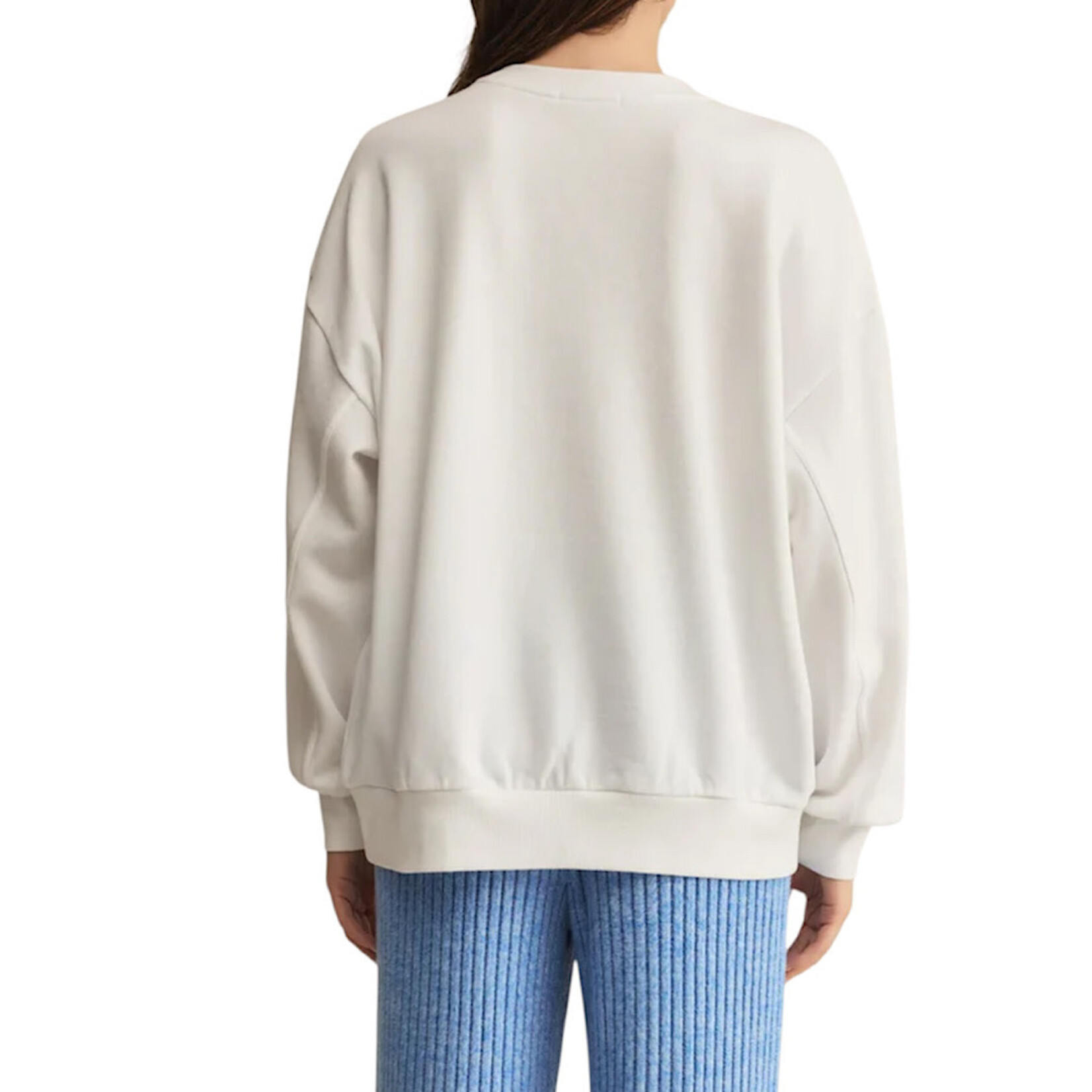 Z Supply Z Supply Oversized Sunday Sweatshirt White