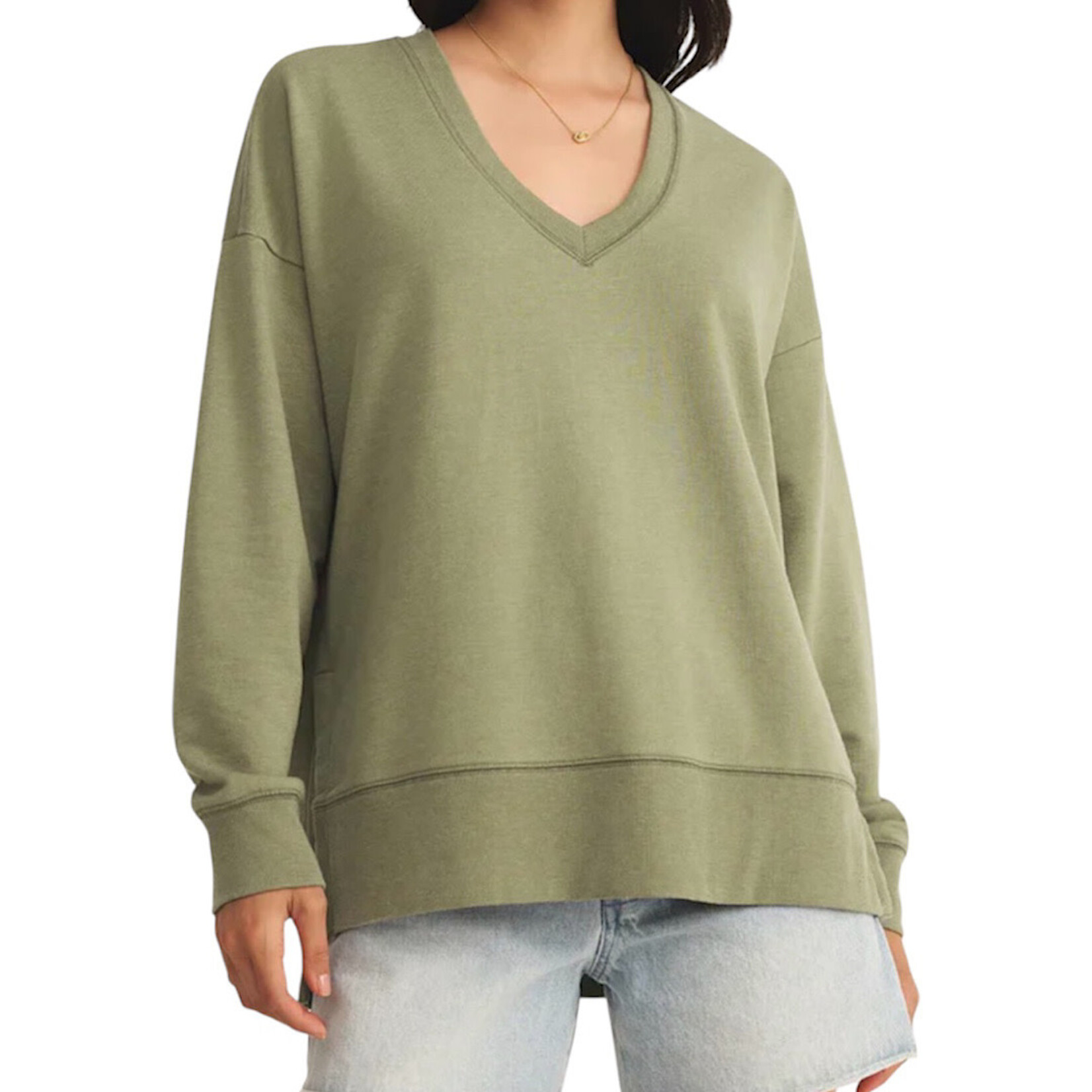 Z Supply Z Supply Modern V-Neck Weekender Avocado