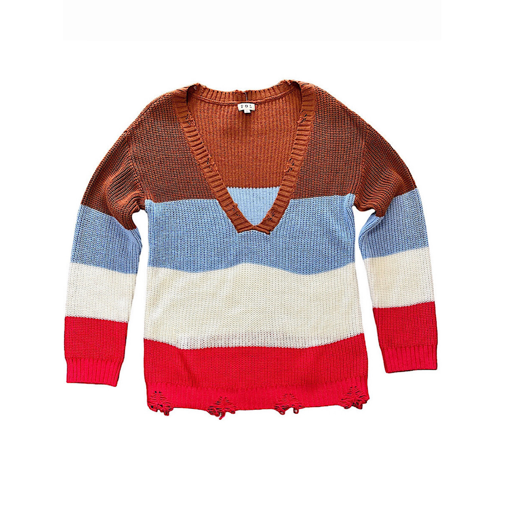 Multi Distressed Sweater