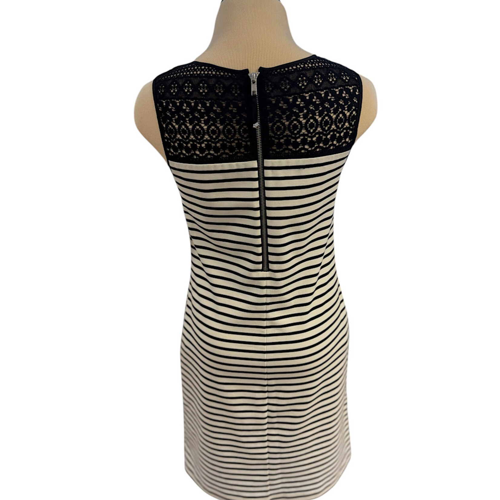 Black/ White Striped Tank Dress Size 4- RF